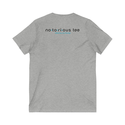 Notorious Tee Classy Football Fan V-Neck Tee, Women’s Game Day Shirt, Cute Sports Shirt, Tailgate Outfit, Football Party Tee