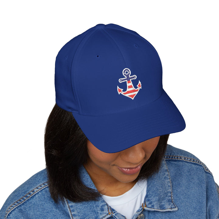 Nautical Anchor Embroidered Cap
