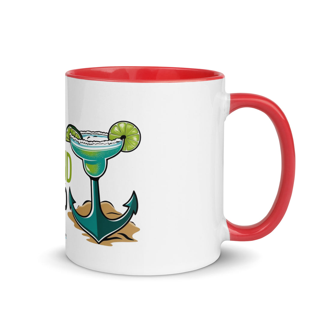 Anchor Down, Drink Up - Mug with Color Inside