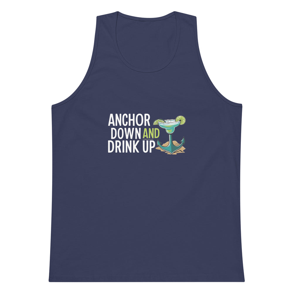 Anchor Down Men’s premium tank top