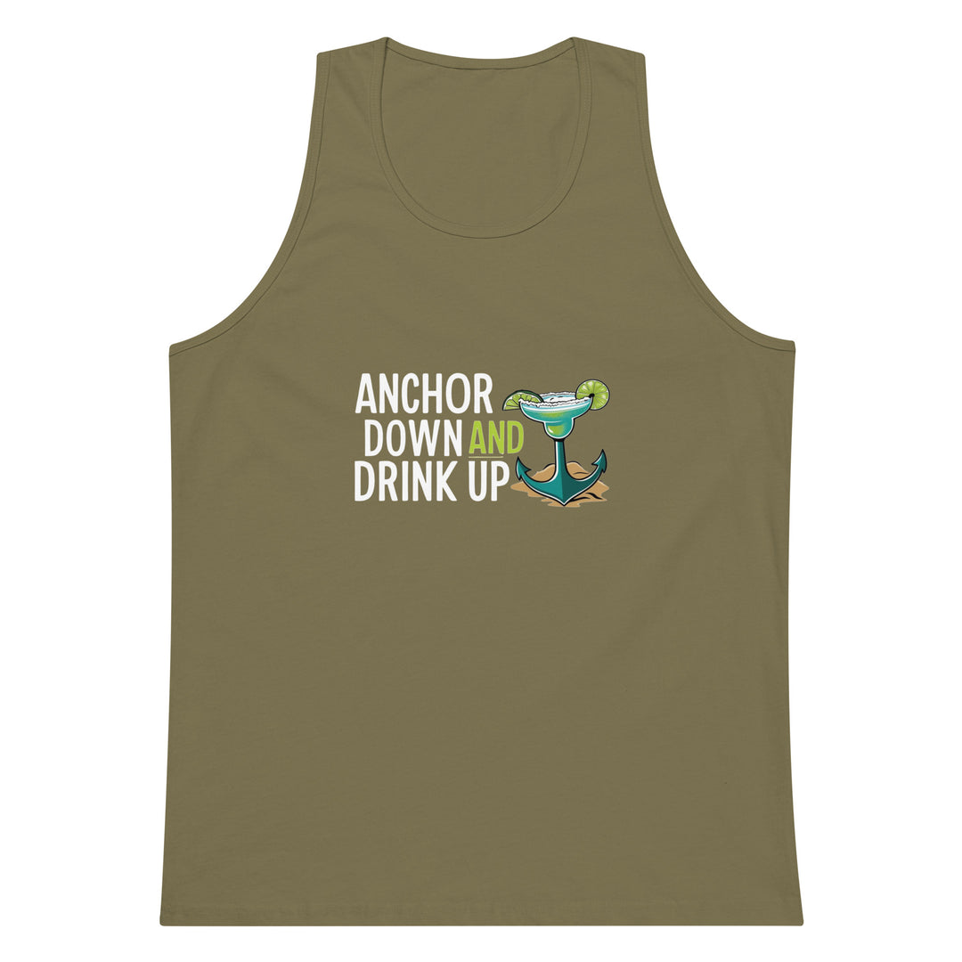 Anchor Down Men’s premium tank top