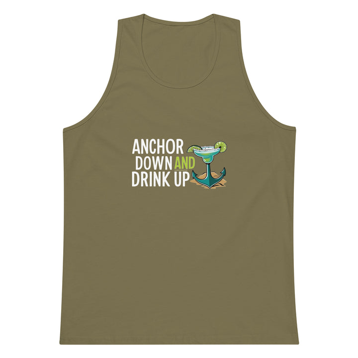Anchor Down Men’s premium tank top