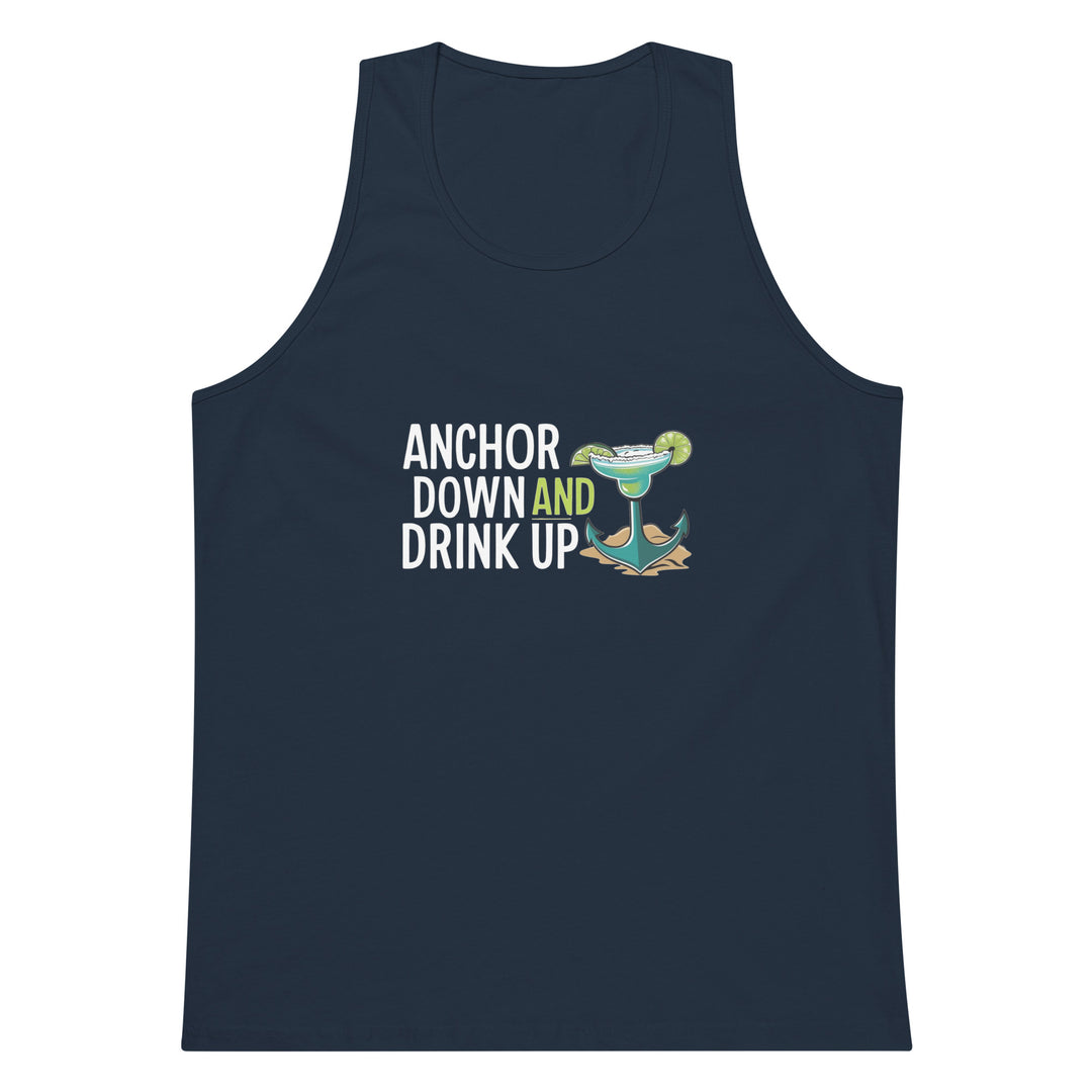 Anchor Down Men’s premium tank top