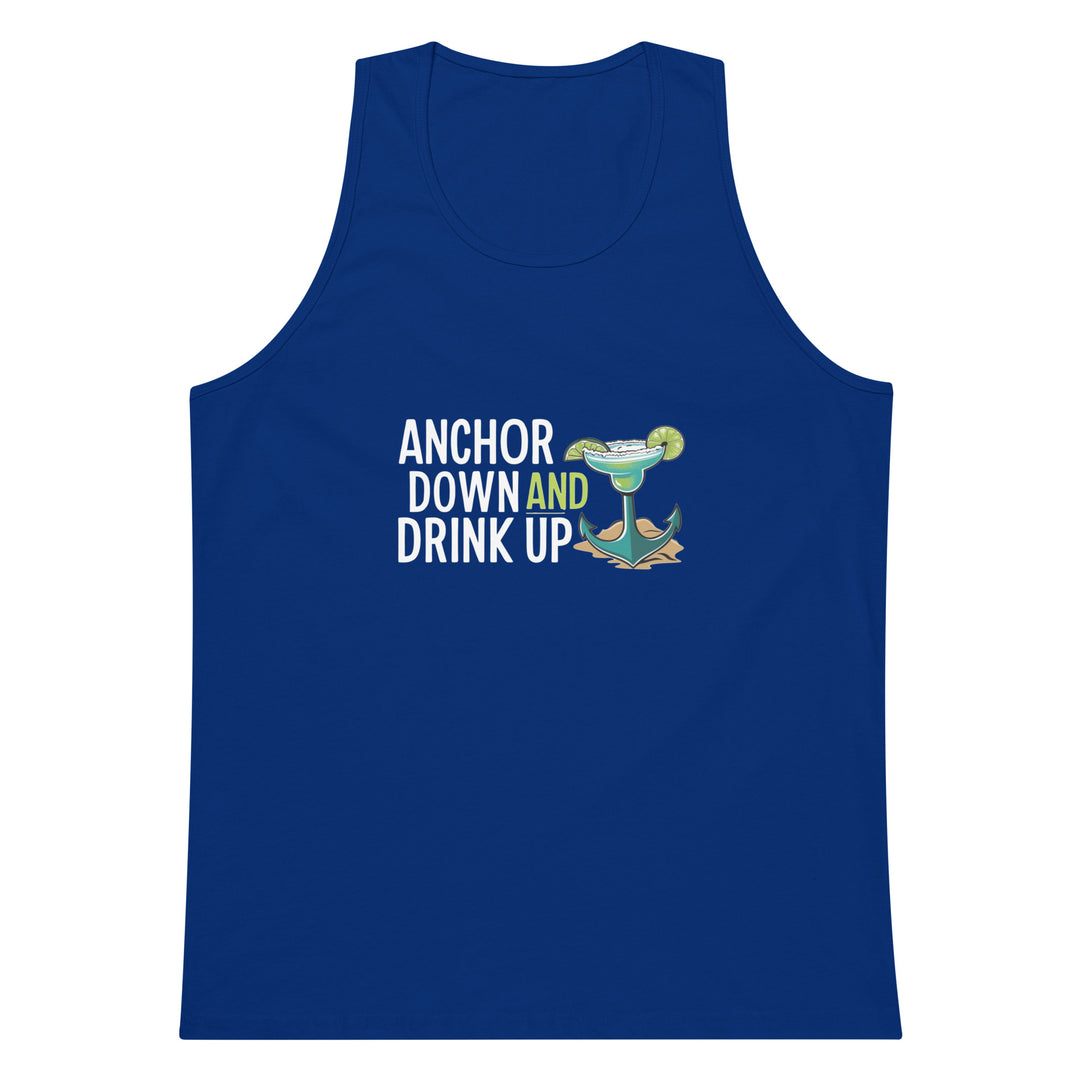 Anchor Down Men’s premium tank top