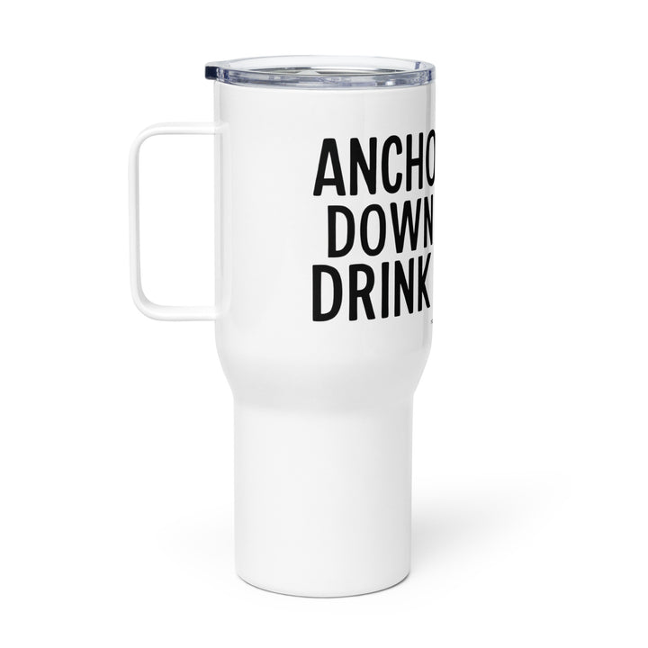 Anchor Down Travel mug with a handle