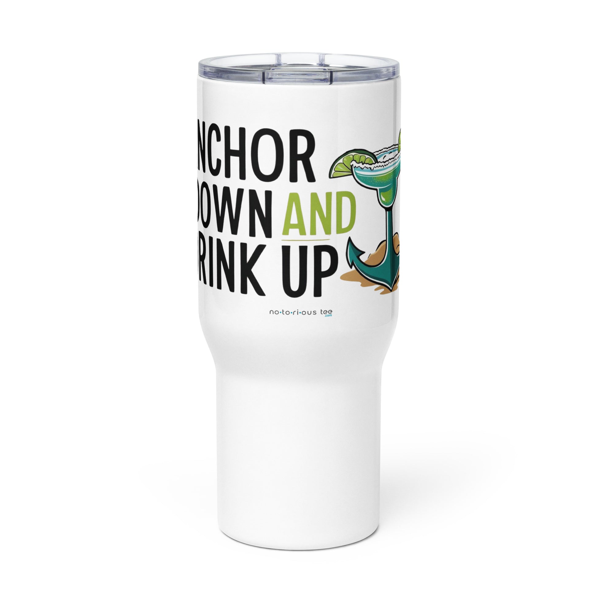 Anchor Down Travel mug with a handle