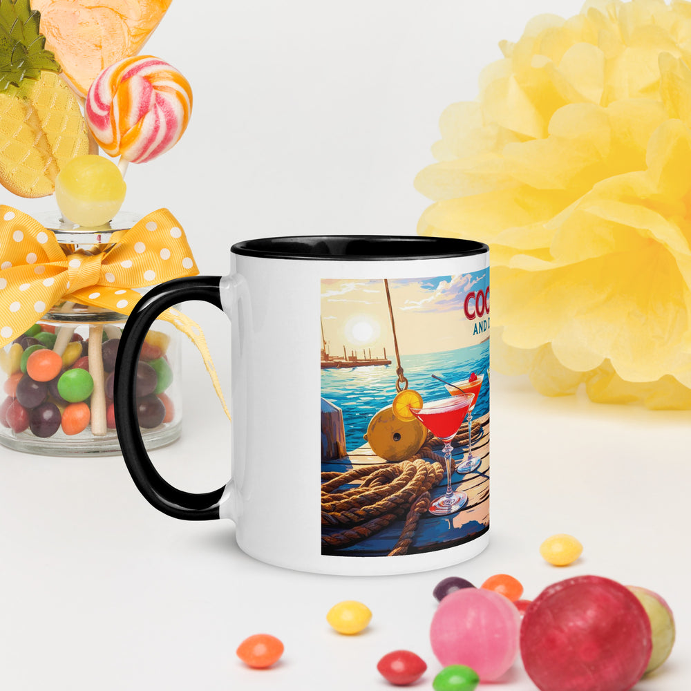 COCKTAILS AND DOCK TALES - Mug with Color Inside
