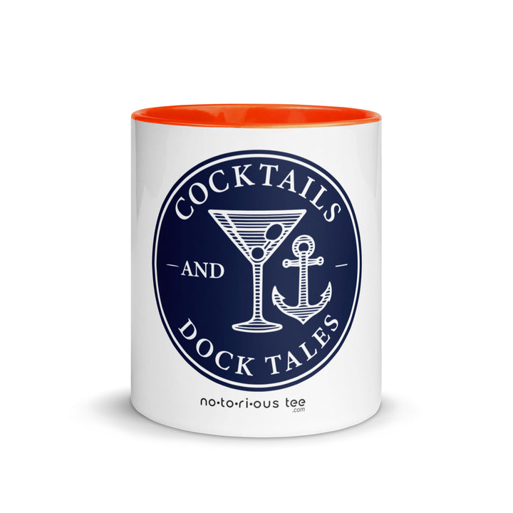 Cocktails and Dock Tales - Mug with Color Inside