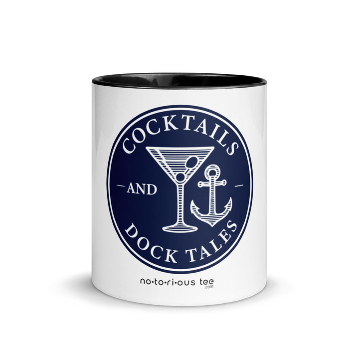 Cocktails and Dock Tales - Mug with Color Inside