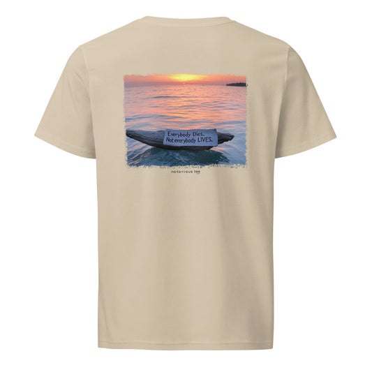 EVERYBODY DIES - Unisex organic mid-light tee