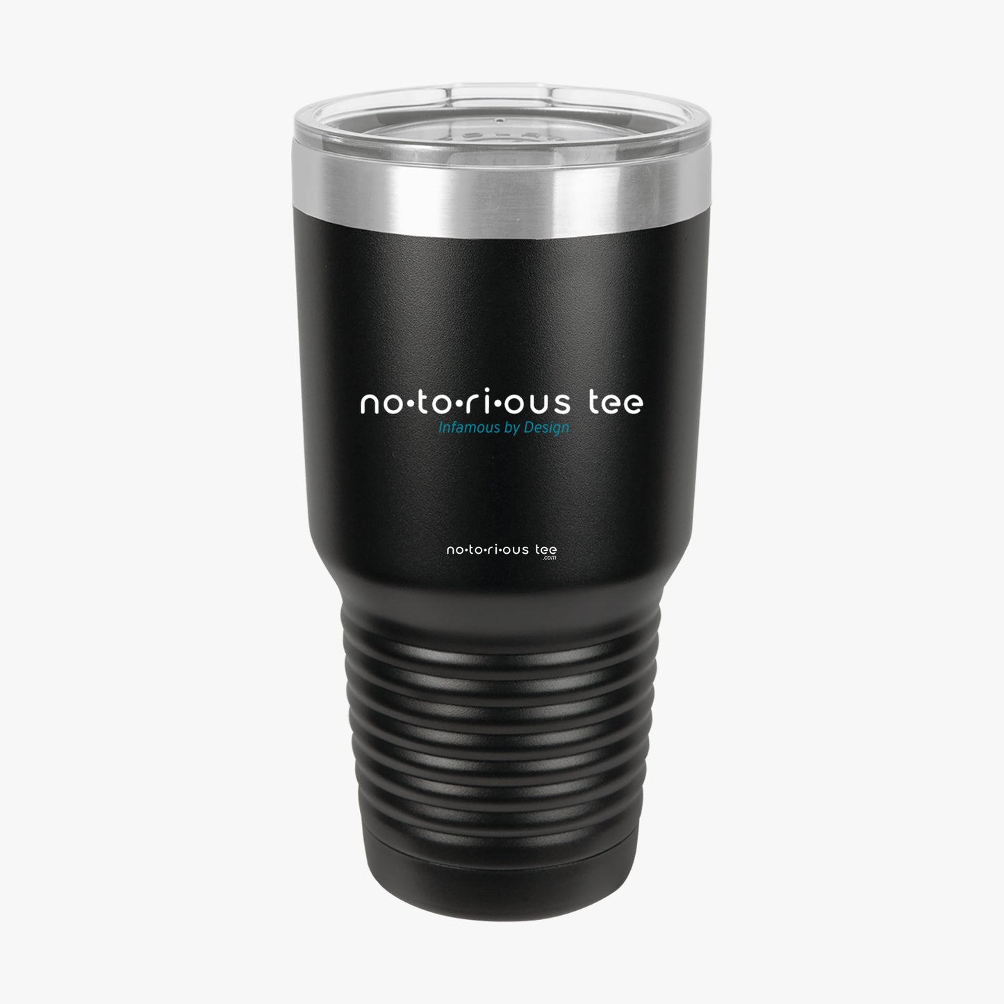 Fuck this shit o'clock tumbler 30oz black notorious tee back