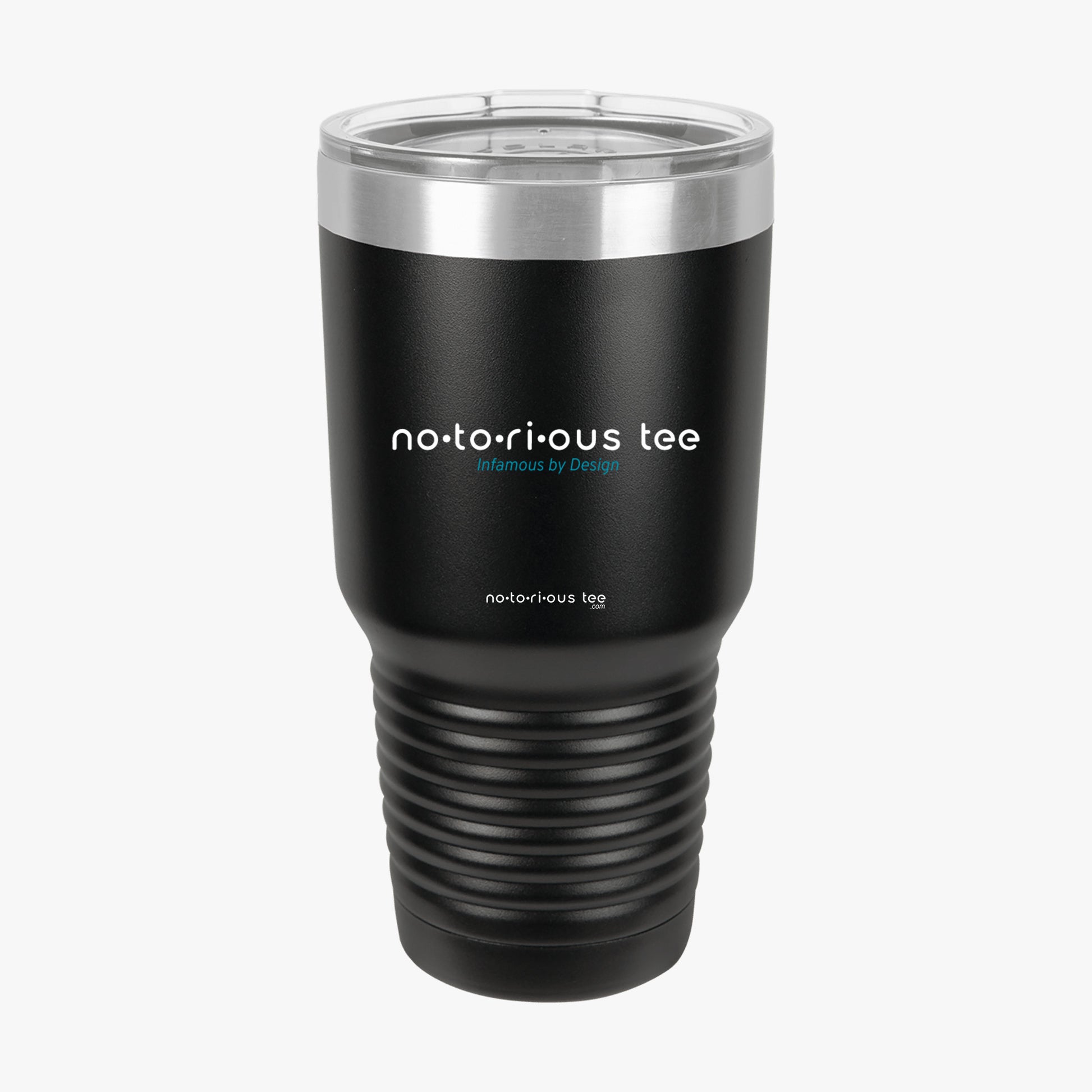 Fuck this shit o'clock tumbler 30oz black notorious tee back
