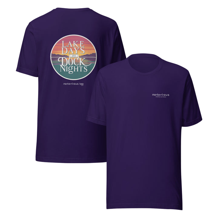 LAKE DAYS DOCK NIGHTS - Unisex Graphic t-shirt Notorious Tee