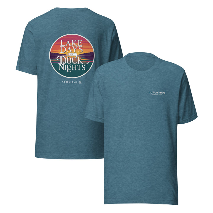 LAKE DAYS DOCK NIGHTS - Unisex Graphic t-shirt Notorious Tee