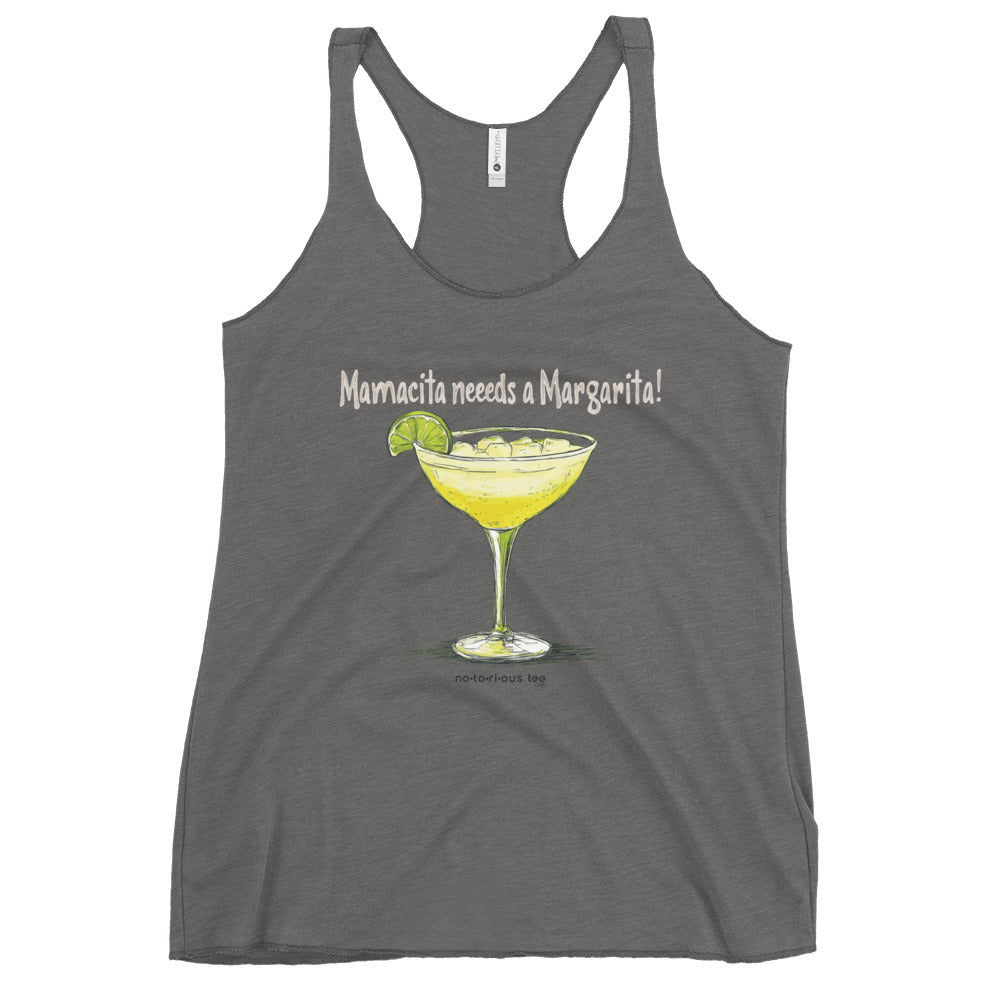 MamaCita racerback tank in vintage red — Tequila Snob