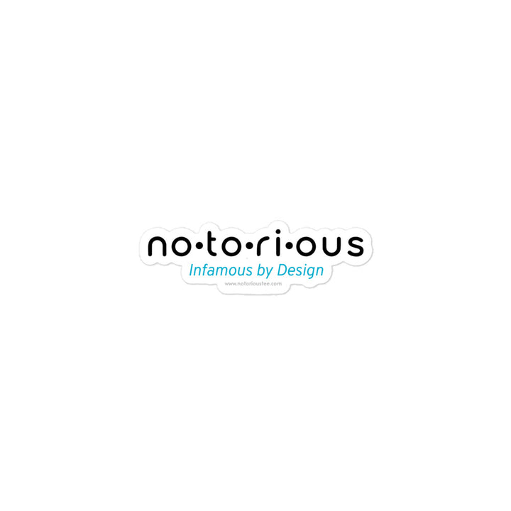 Notorious Tee Bubble-free stickers