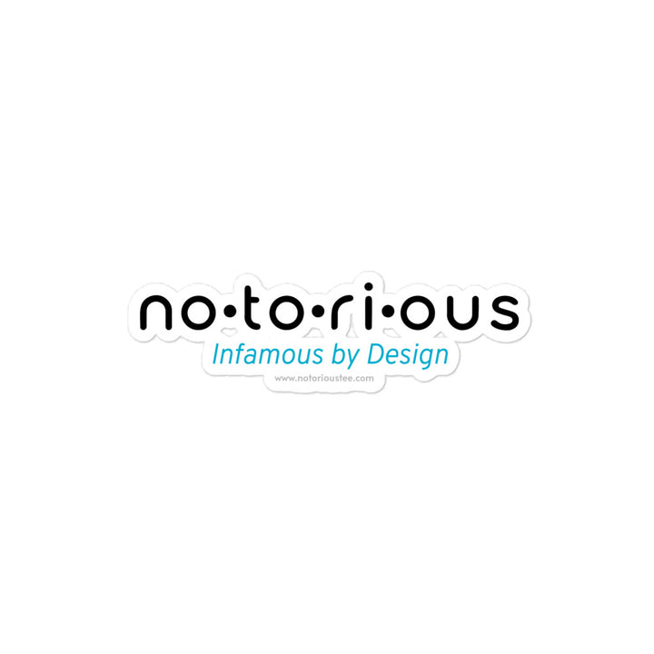 Notorious Tee Bubble-free stickers