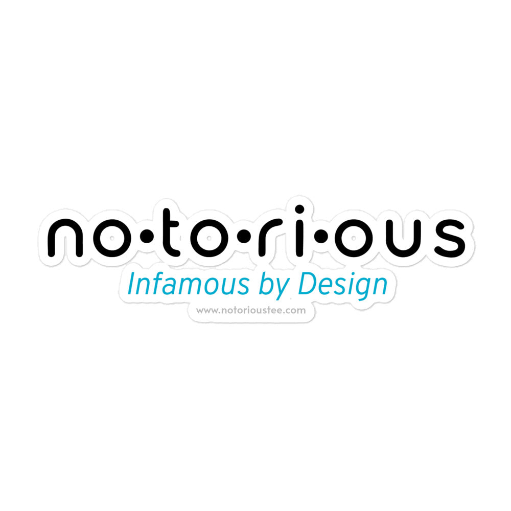 Notorious Tee Bubble-free stickers