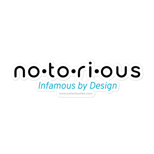 Notorious Tee Bubble-free stickers