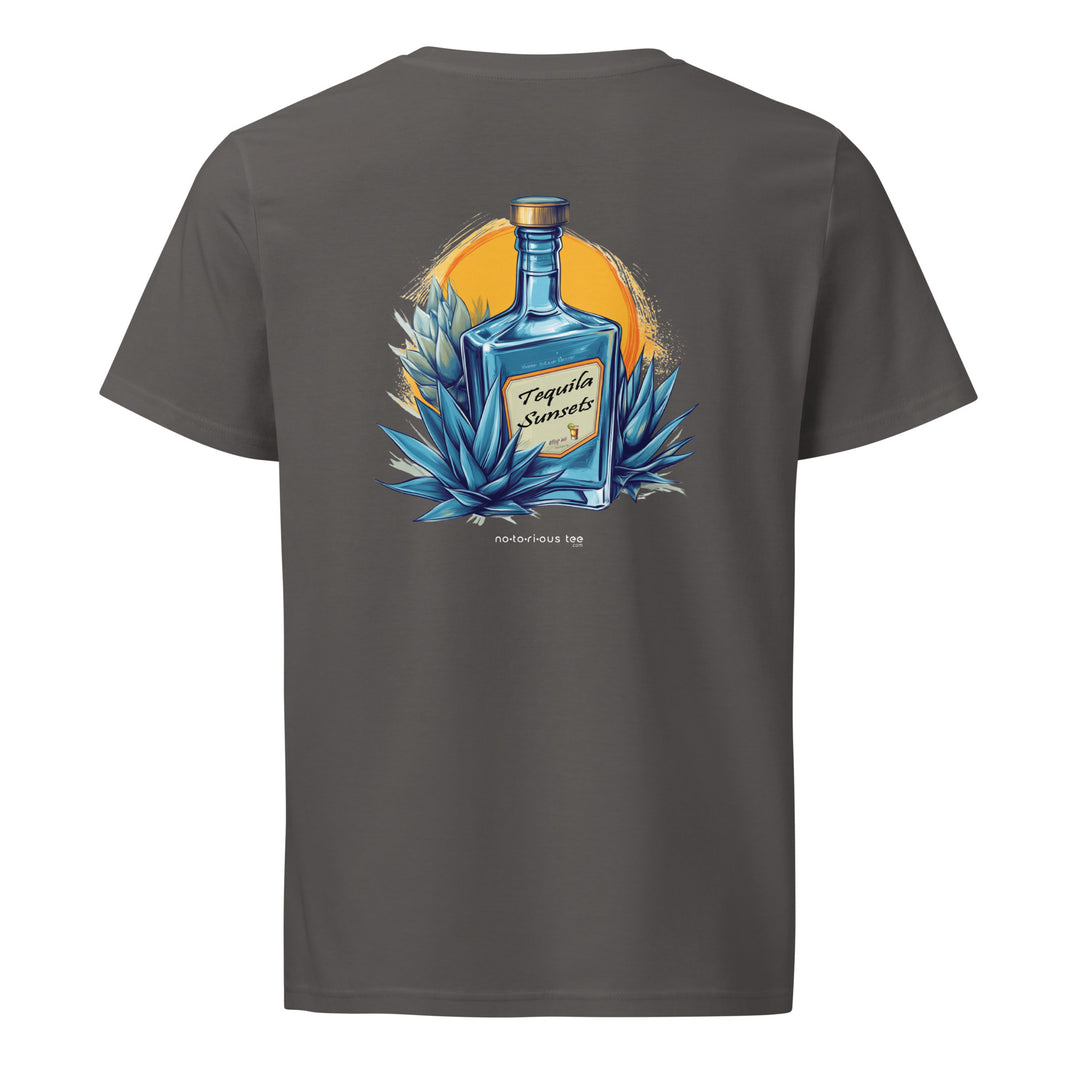 Tequila Sunsets organic cotton tee in vintage white — Tequila Snob