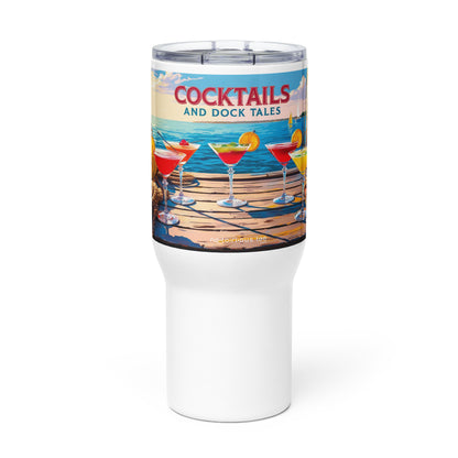 Travel mug with a handle