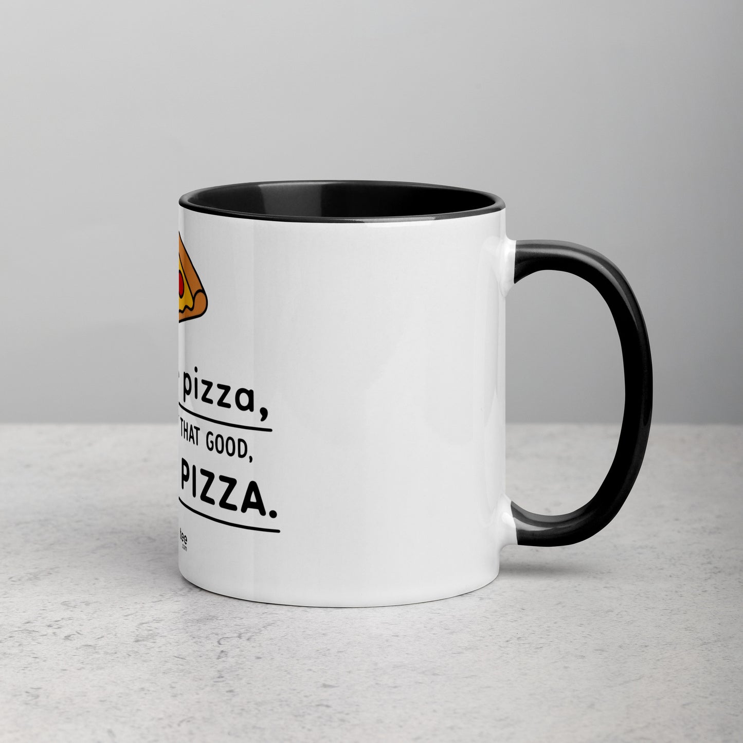 Sex is like PIZZA - Mug with Color Inside