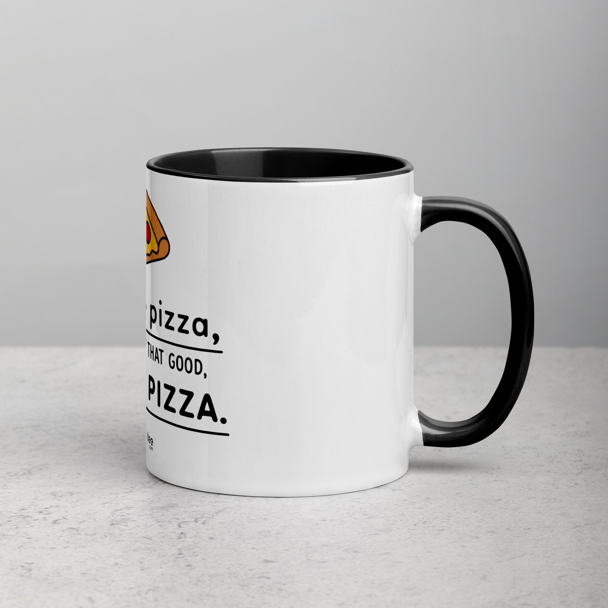 Sex is like PIZZA - Mug with Color Inside